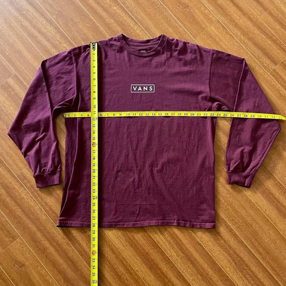 Vans Maroon Long Sleeve Tee - Size XL - Picture 2 of 8